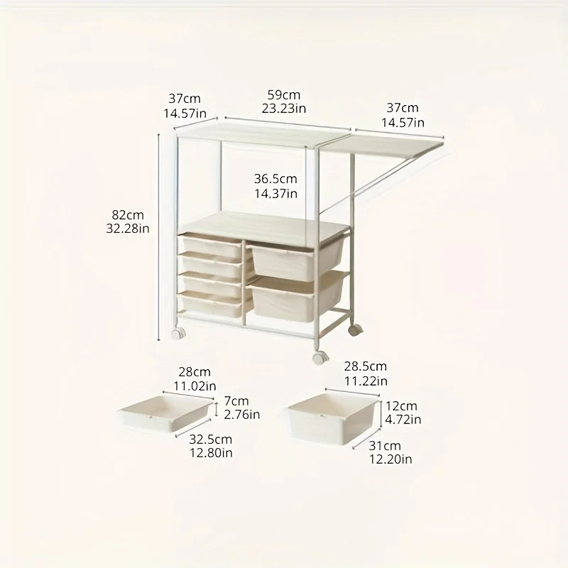 Amityra Rolling Kitchen Drawer Cart — product image 6