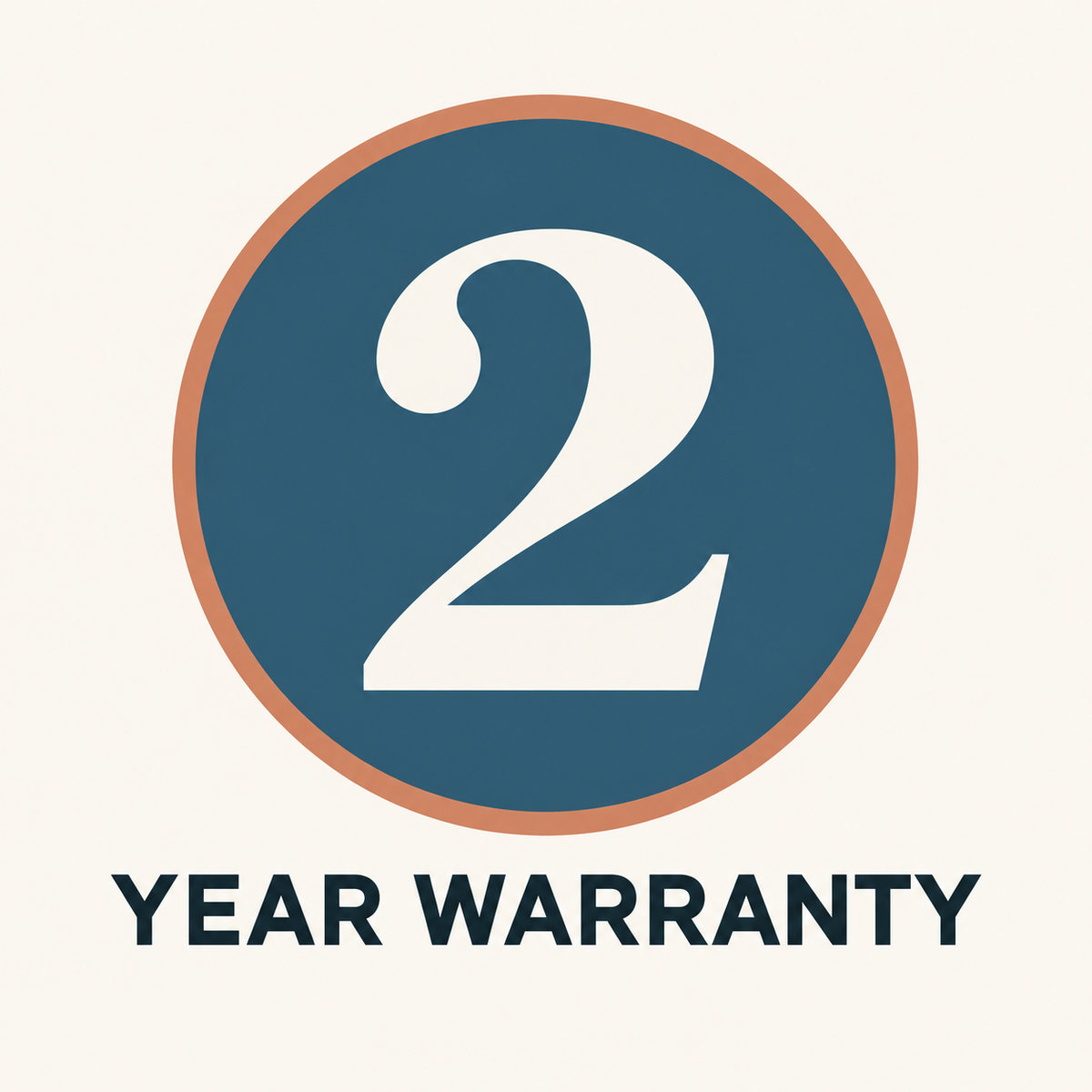 Amityra 2-Year Warranty — approved circular badge