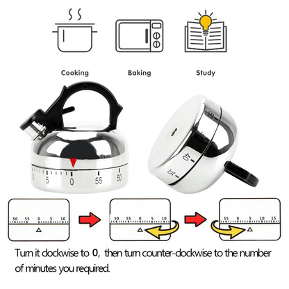 Amityra Kettle-Shaped Kitchen Timer — product image 5