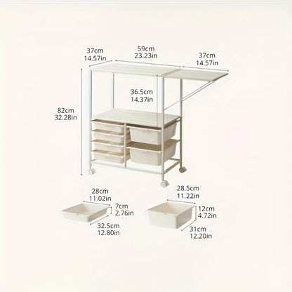 Amityra Rolling Kitchen Drawer Cart — product image 6