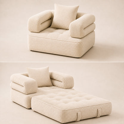 Amityra Foldable Cloud Sofa Bed — open-close-transformation