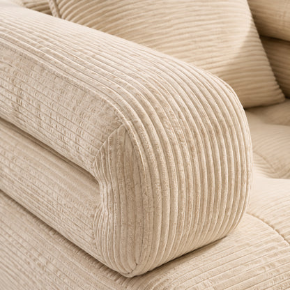 Amityra Foldable Cloud Sofa Bed — wide-wale-texture